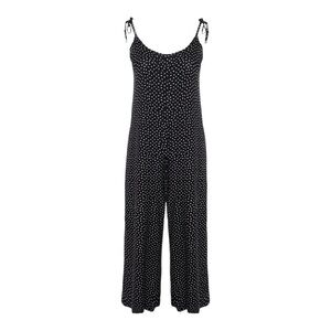 SHEIN VCAY Polka Dot Print Wide Leg Jumpsuit Sz 0XL Black/ White